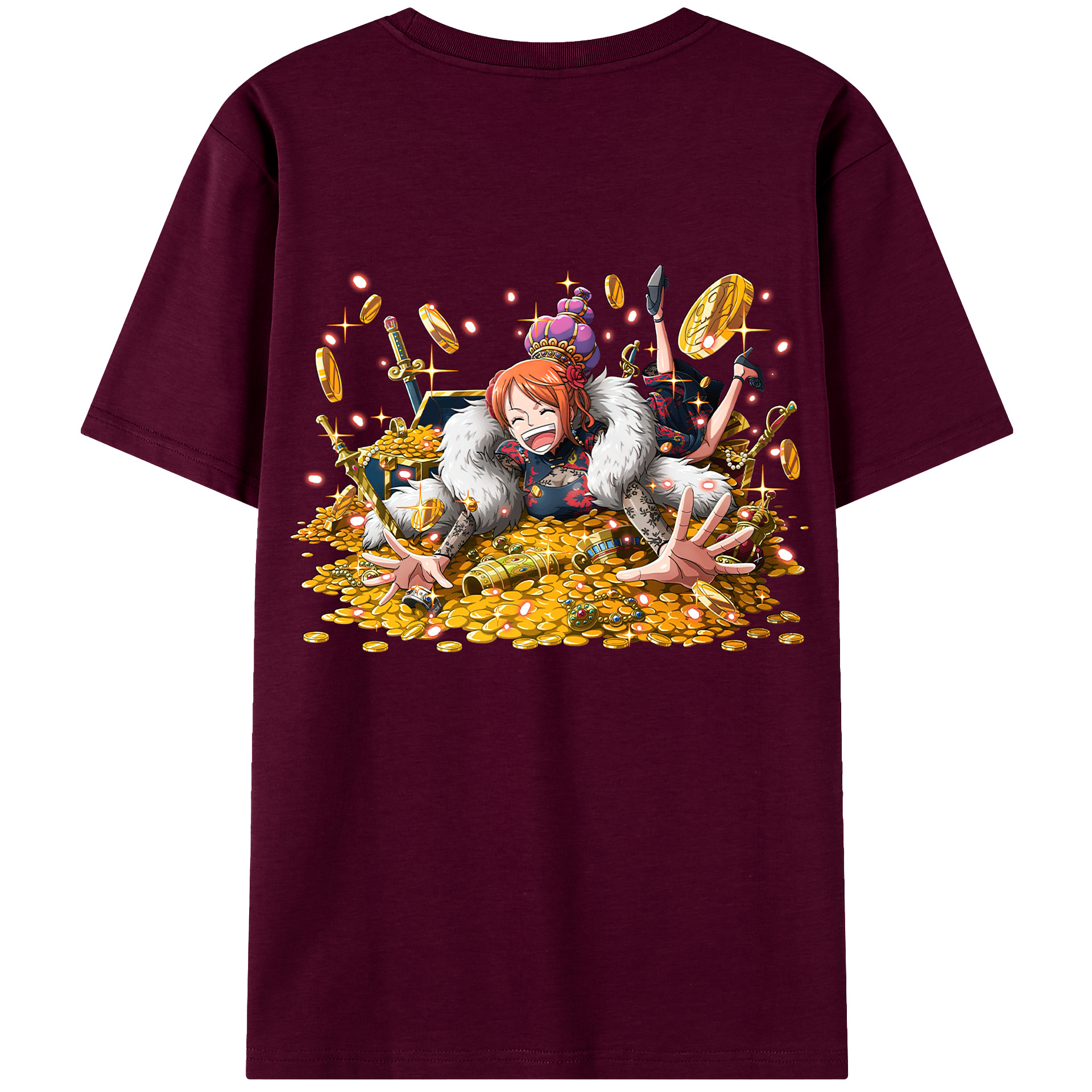 （画像用） ワンピース ナミ ONE PIECE Nami レディース半袖Tシャツ(バックプリント)